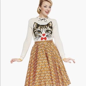 Lindy Bop Circle Skirt in Egyptian Cats